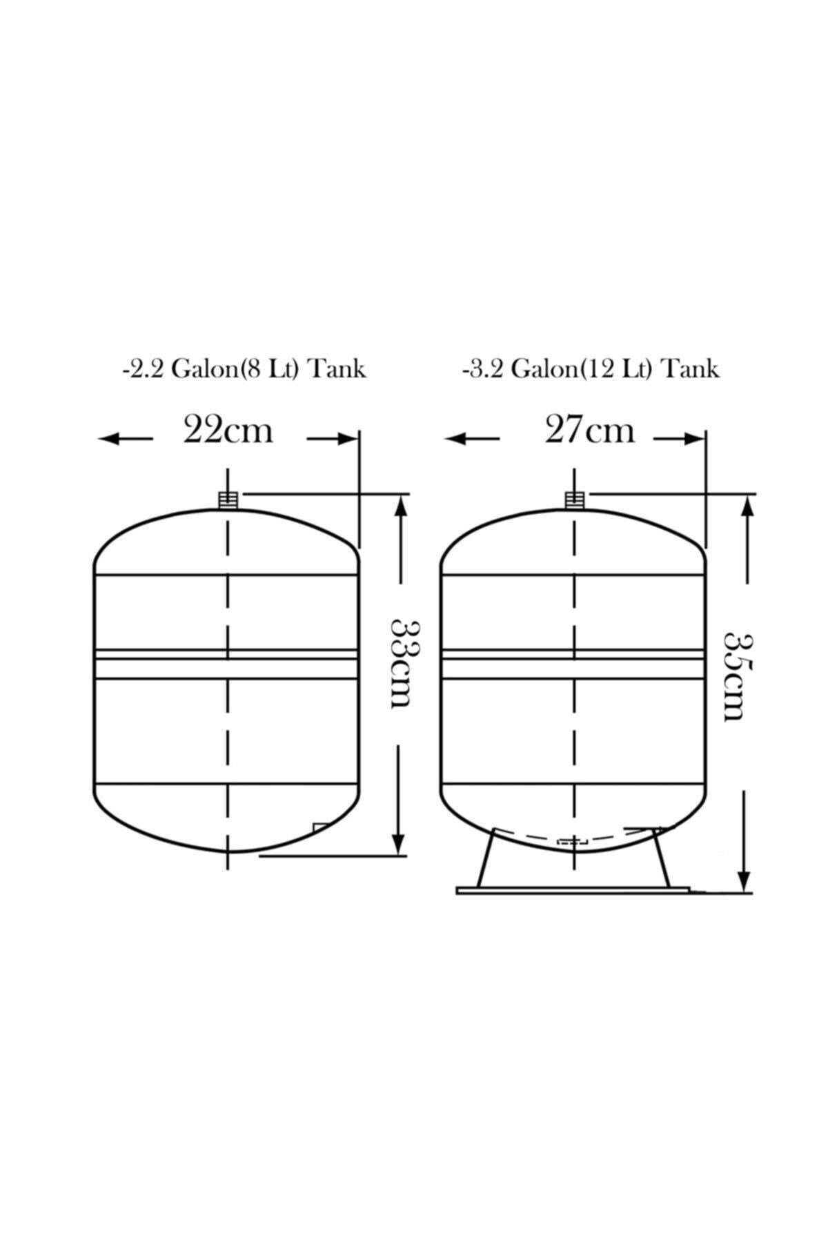 Tr Tank Su Arıtma Cihazı Tankı Nsf Sertifikalı 12 Lt
