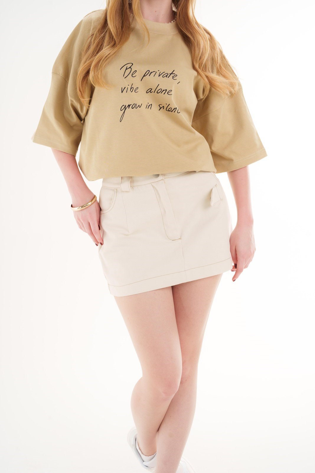 Gabardin Mini Etek