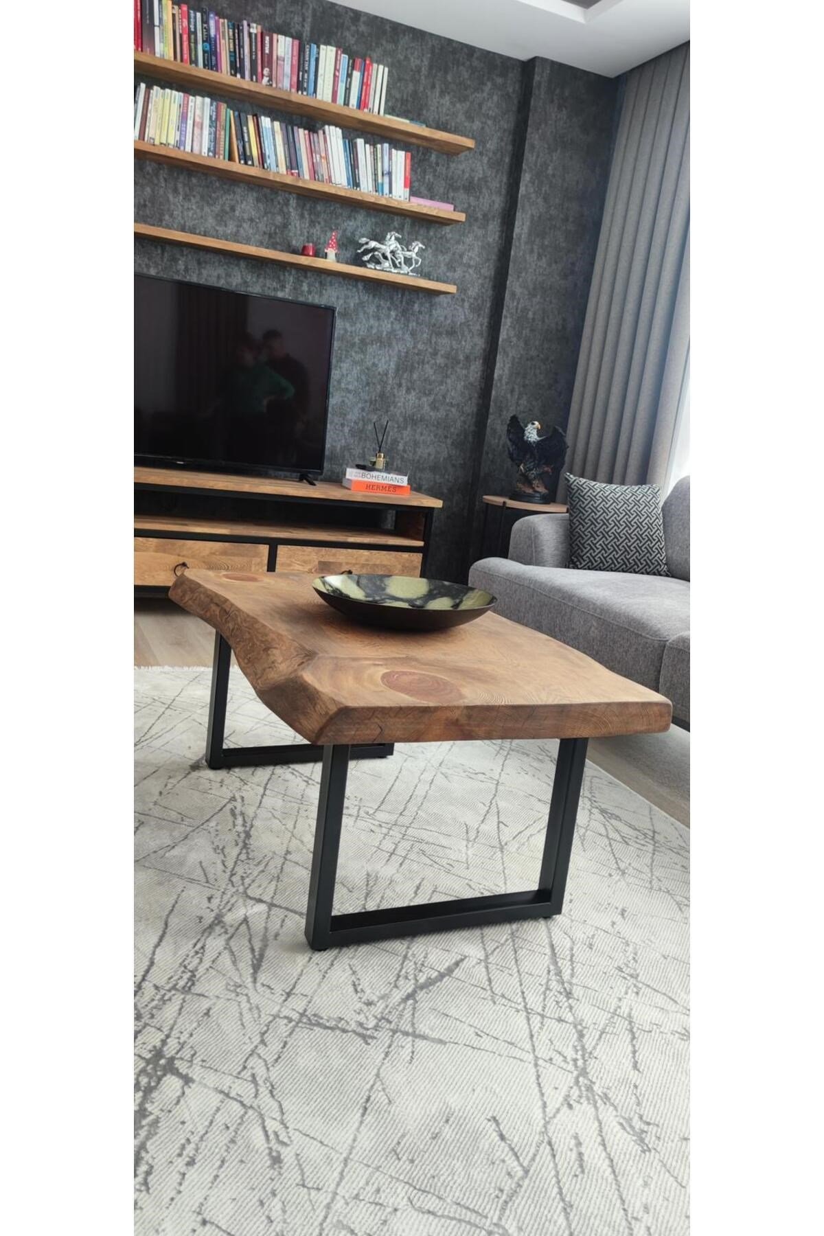 kütük 100x70 orta sehpa