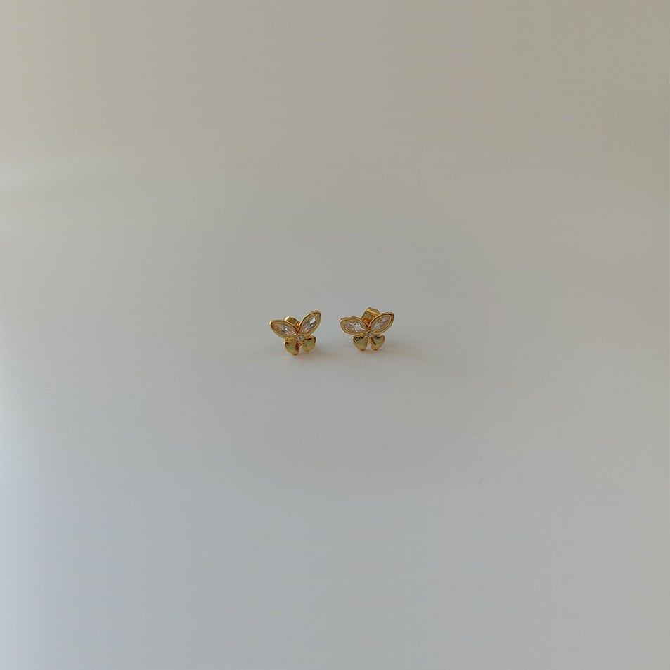 Mariposa Taşlı Küpe