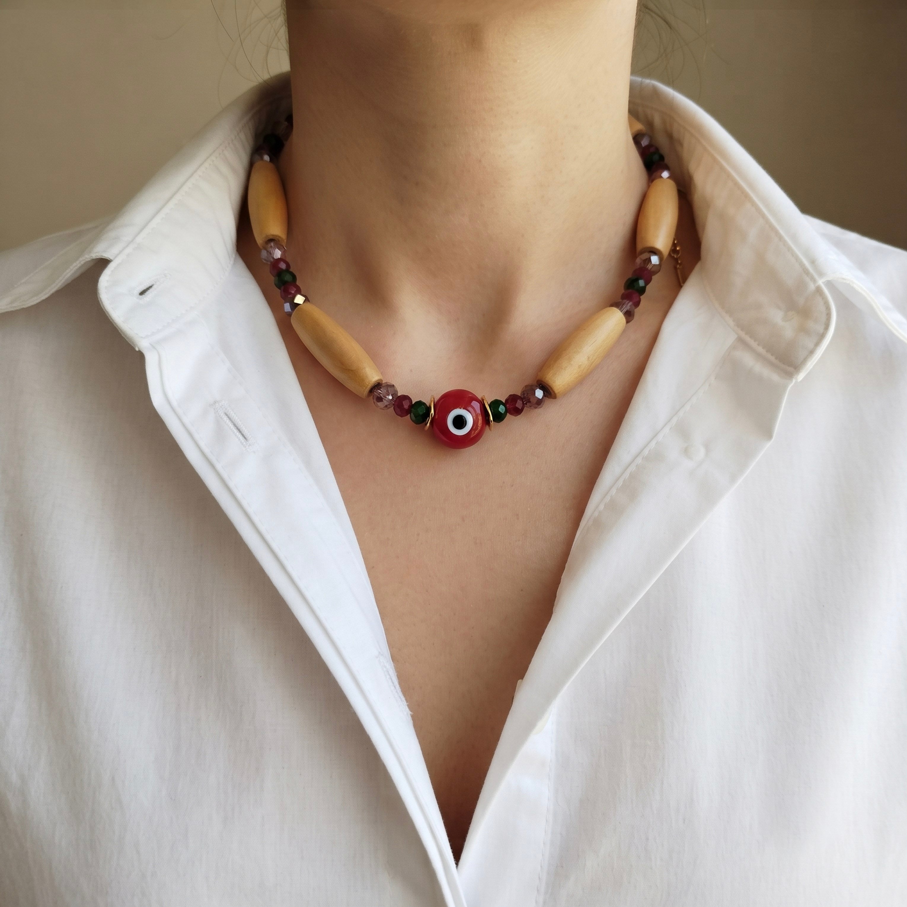 Nazar Kök El Yapımı Tasarım Kolye