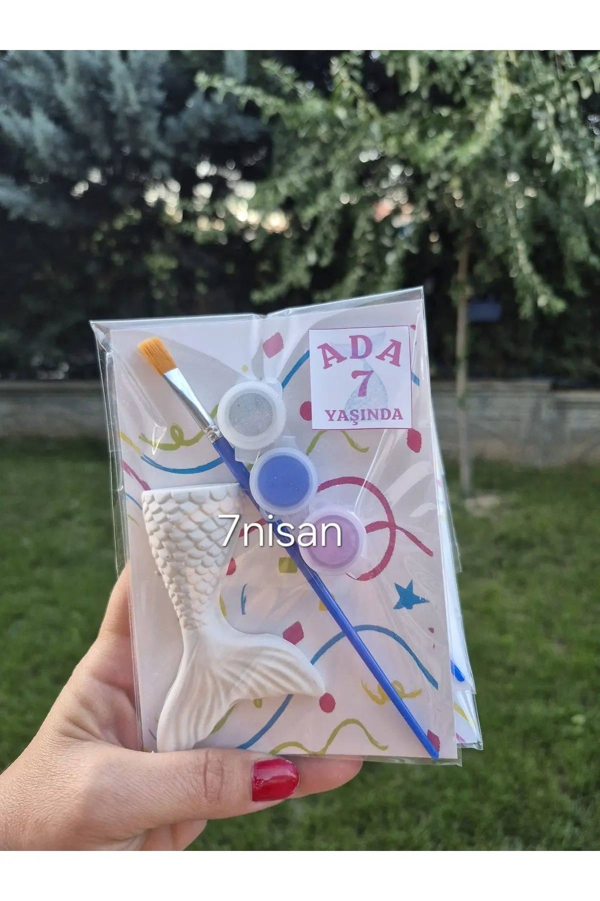 15 Adet- Deniz Kızı Kuyruk / Boyayın Seti, Kendin Yap, Dıy, Doğum Günü Hediyesi,