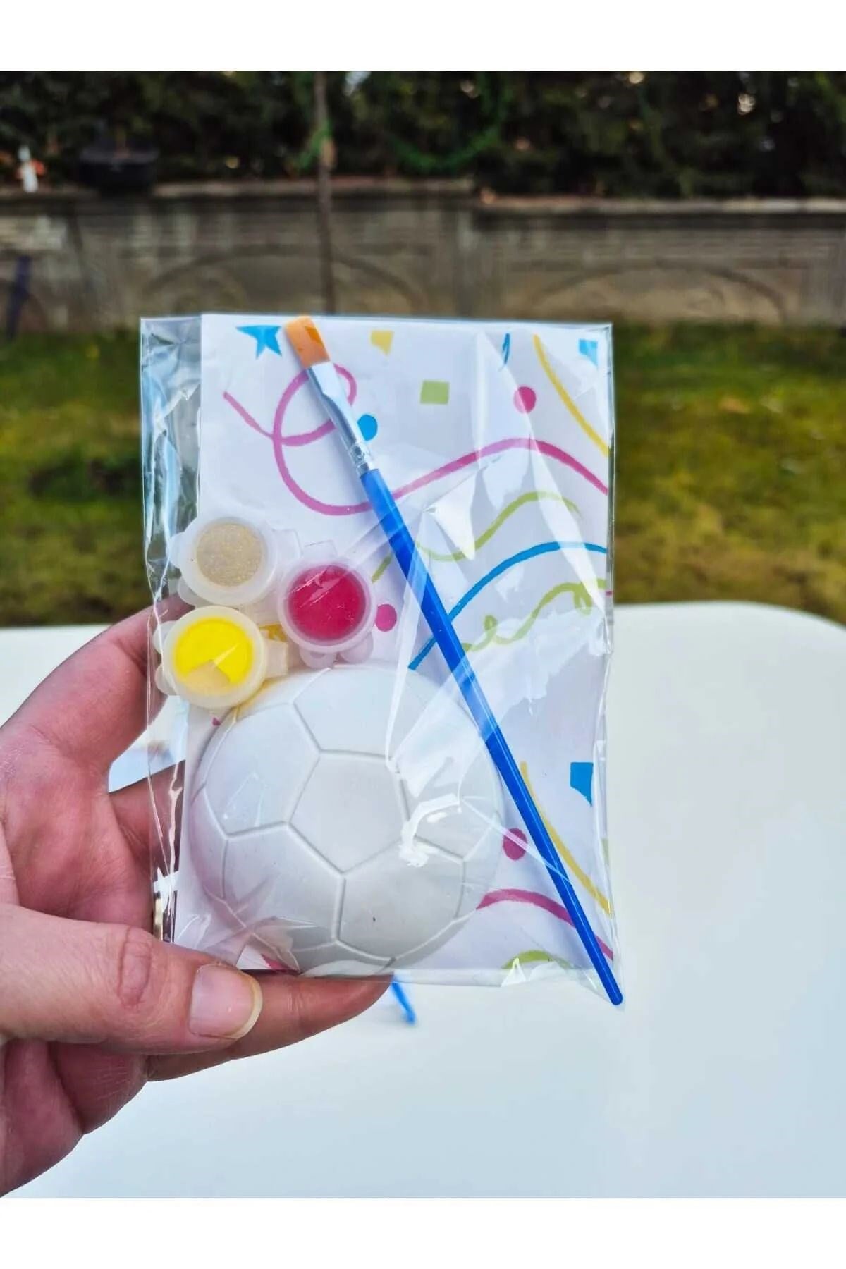 15Adet / Yarım Futbol Topu / Boyayın Seti, Kendin Yap, Dıy, Doğum Günü Hediyesi, Tatil Hediyesi