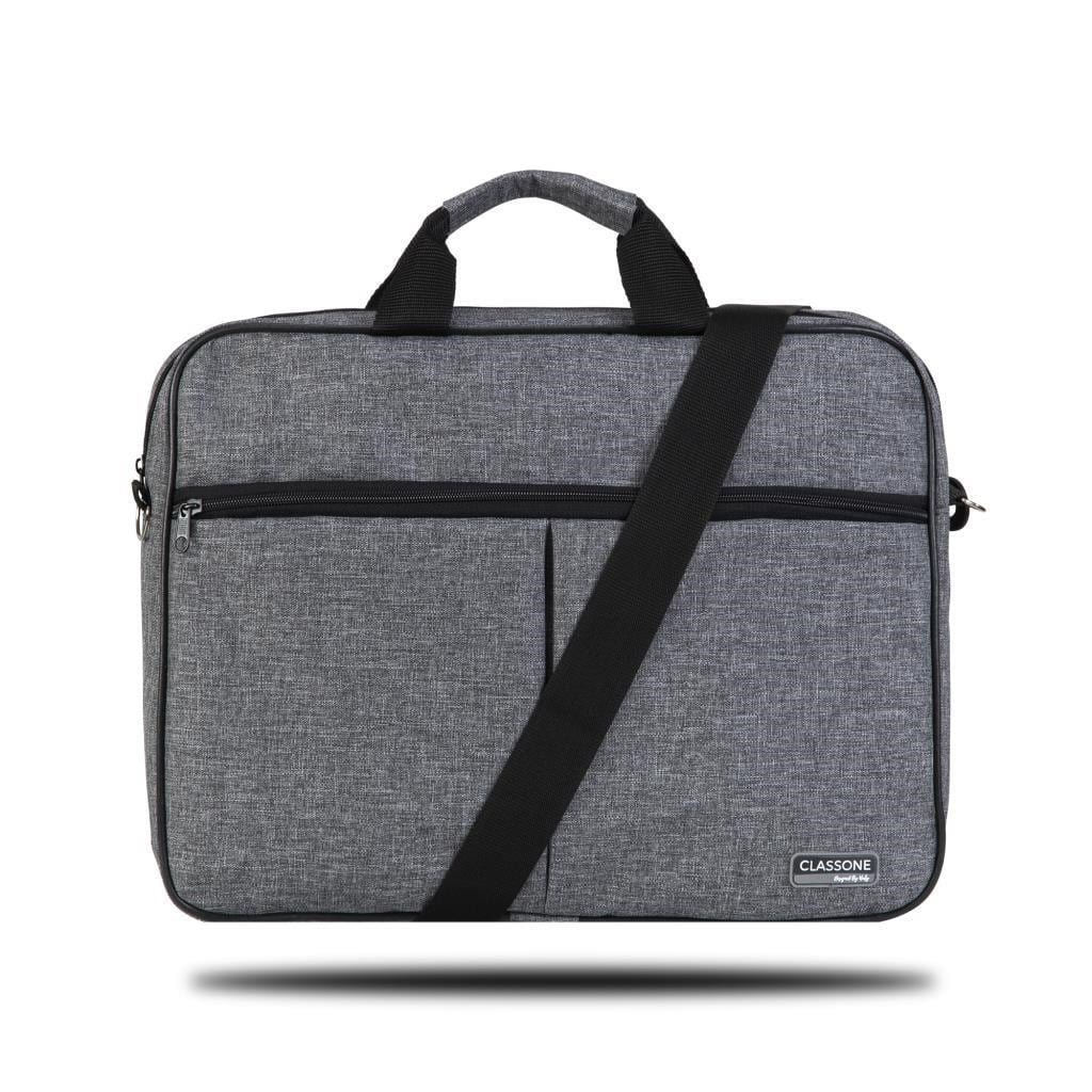 Classone BND304 El Çantası 15,6 inç WTX Pro Su Geçirmez Kumaş Laptop Notebook Çantası-Gri