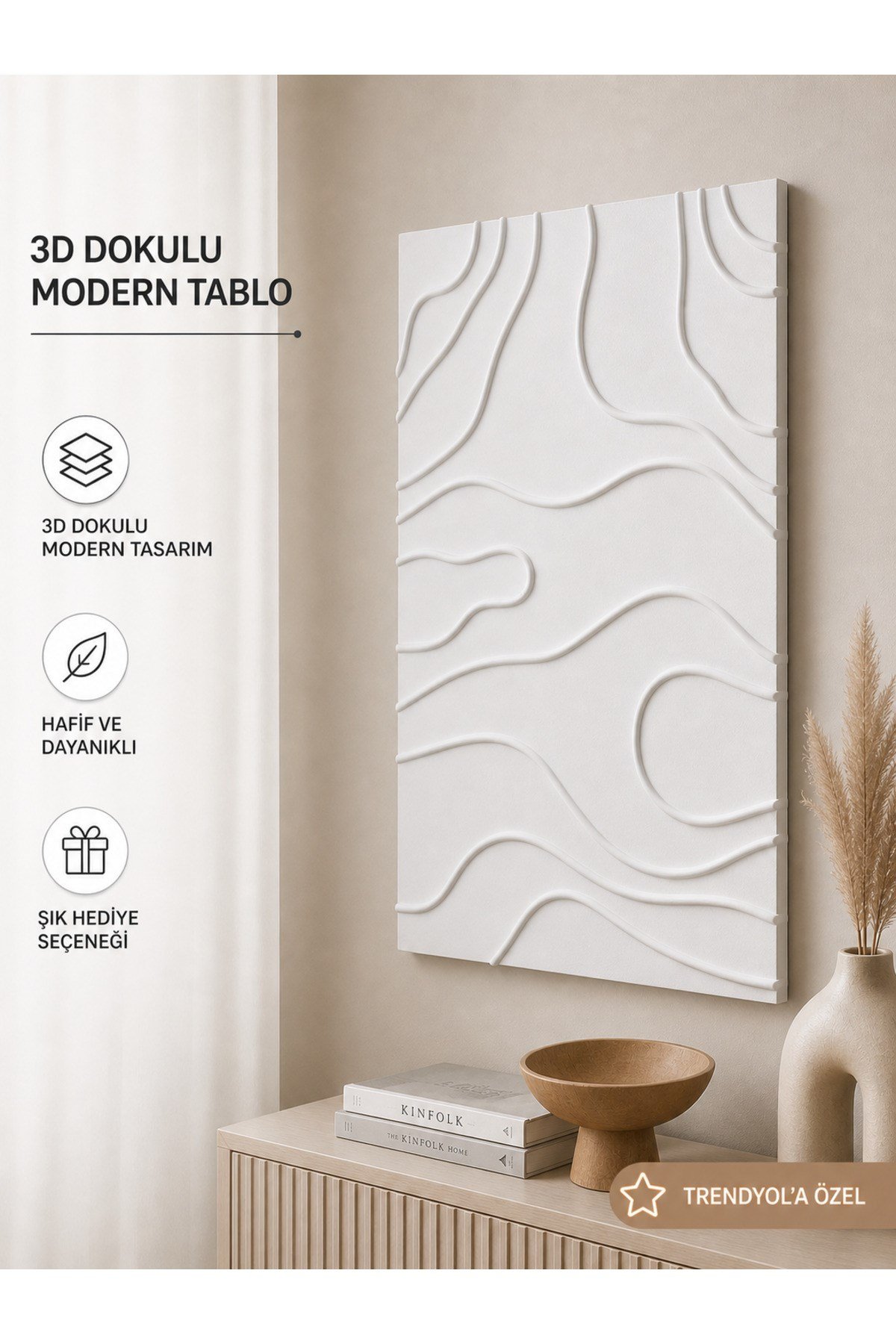 Bohem Soyut Dokulu Tablo