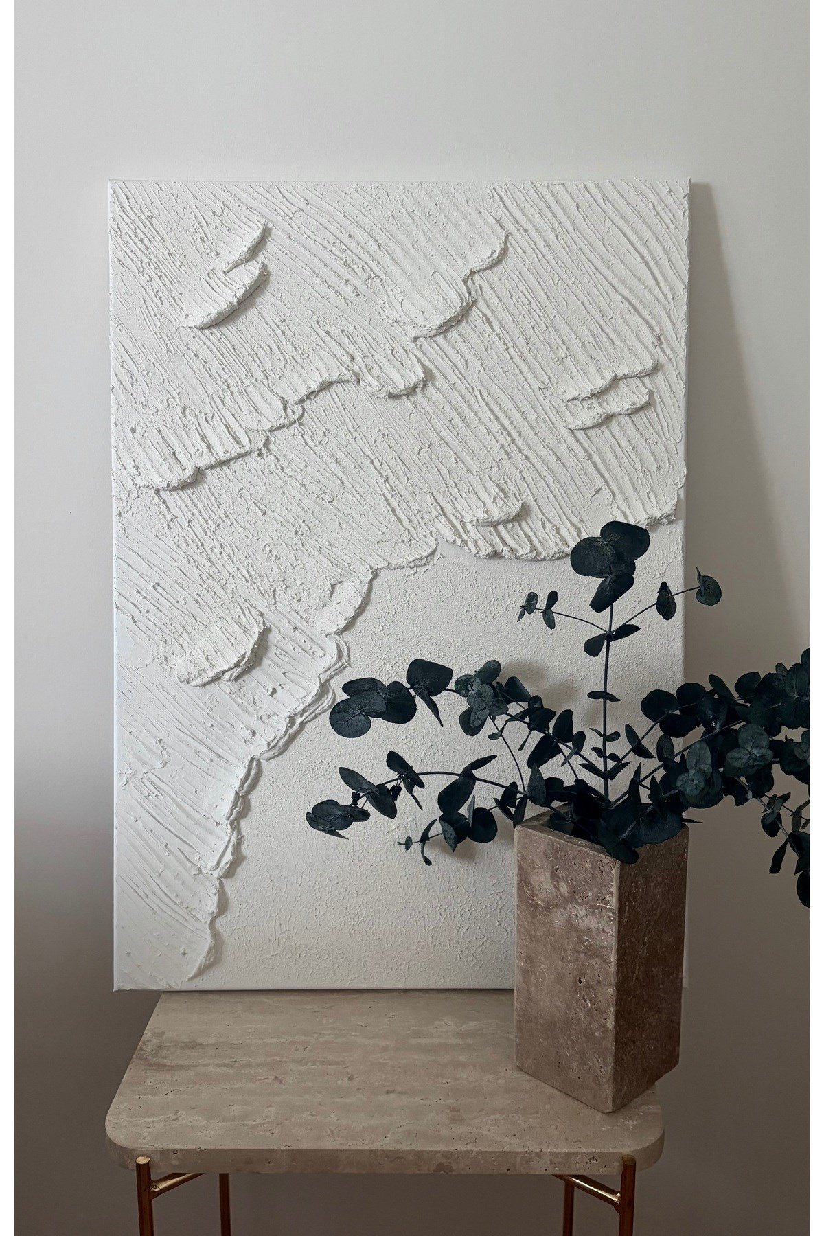 Dokulu Tablo 3 boyutlu Minimalist Modern Duvar Dekoru Texture Art Set 50x70