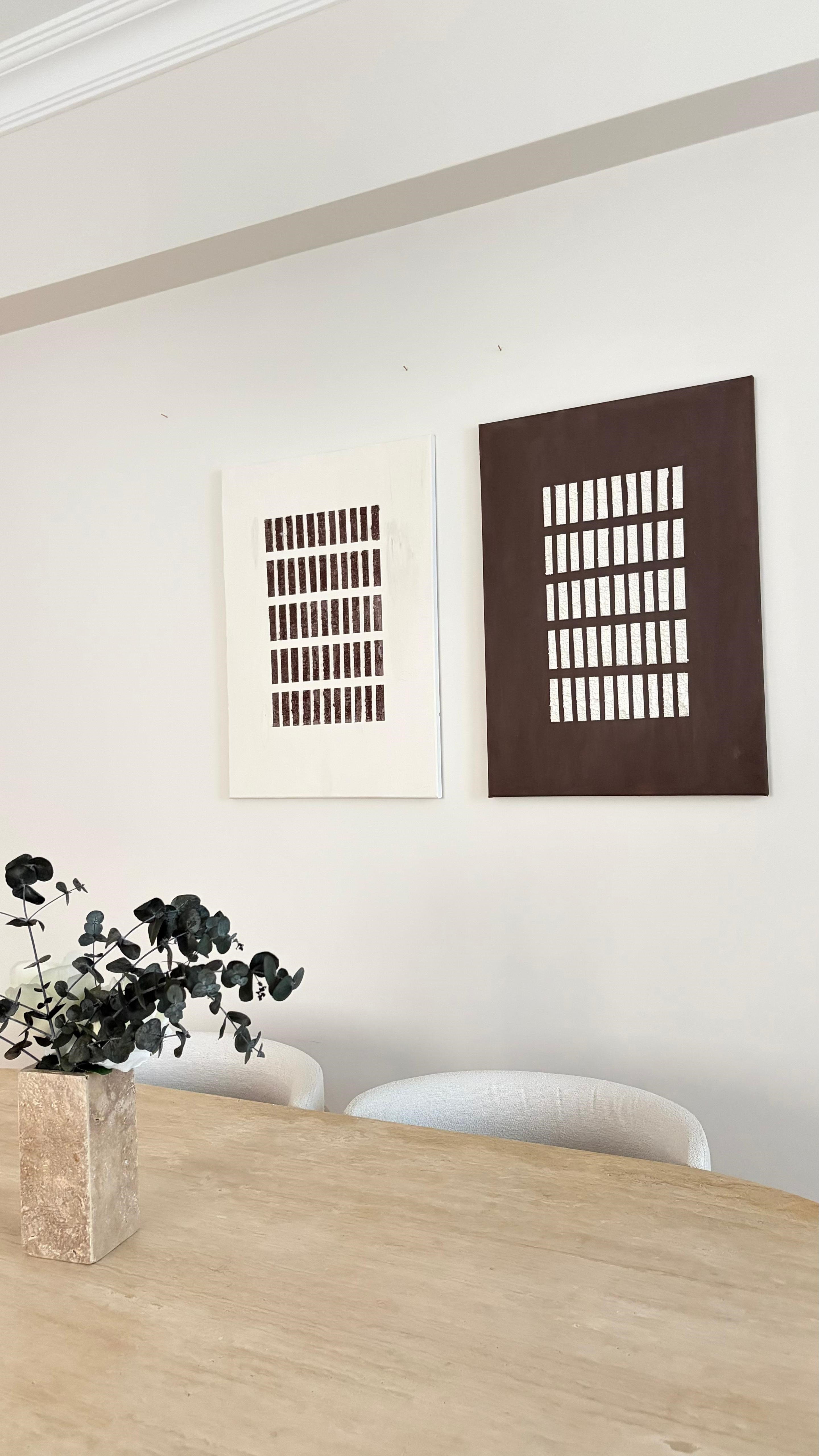 Naath Dokulu Tablo Seti 3D Minimalist Tablo Alçı Tablo El Yapımı İskandinav Tablo Dekoratif Tablo Set 50x70