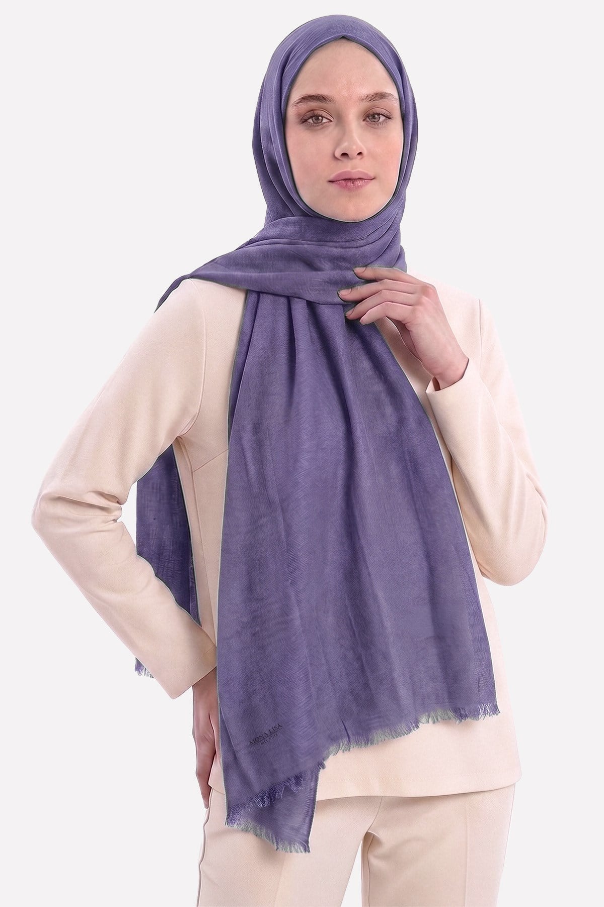 Pamuklu Comfort Şal - Leylak