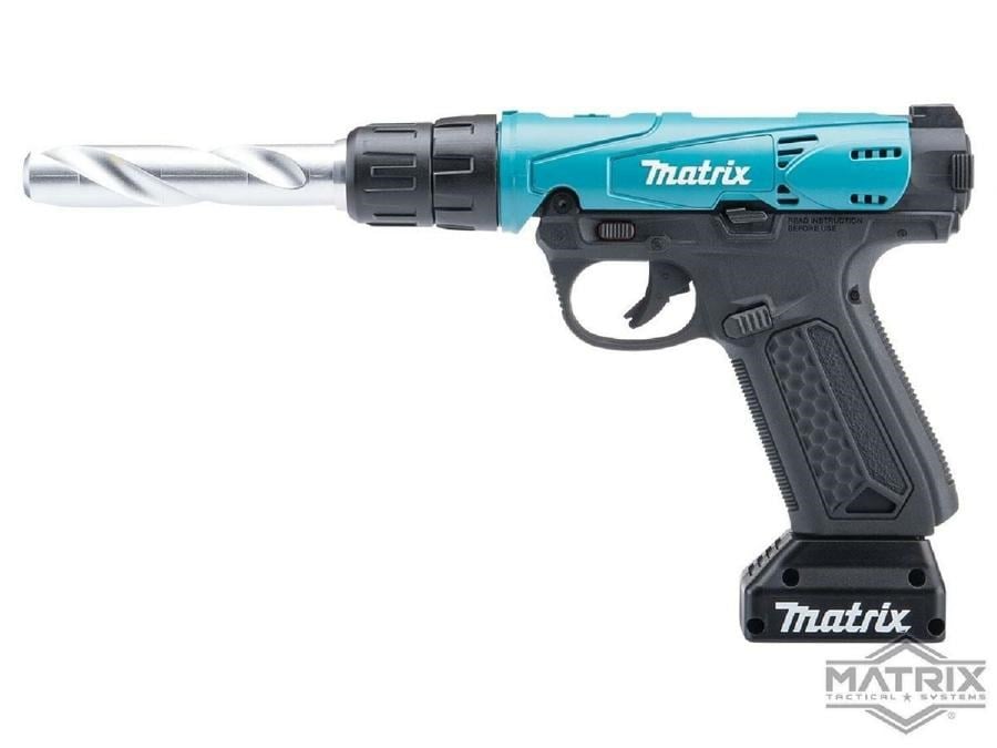 Action Army AAP-01 ''Drill'' Custom Airsoft Gas Blowback Tabanca Matrix Mavi
