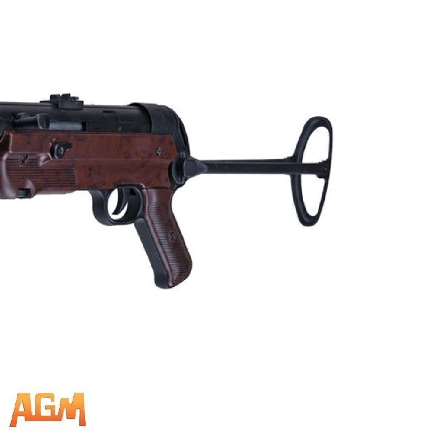 AGM MP-007 MP40 SMG WOOD & Replika Ağaç WWII Klasik AEG Airsoft Tüfek