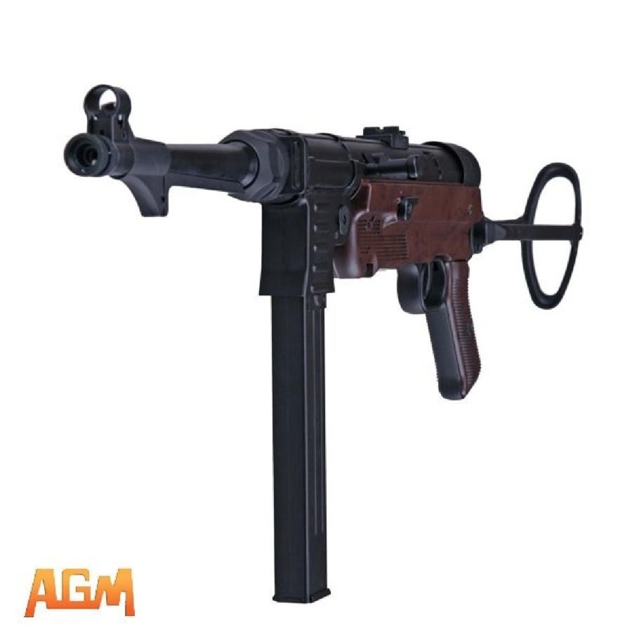 AGM MP-007 MP40 SMG WOOD & Replika Ağaç WWII Klasik AEG Airsoft Tüfek