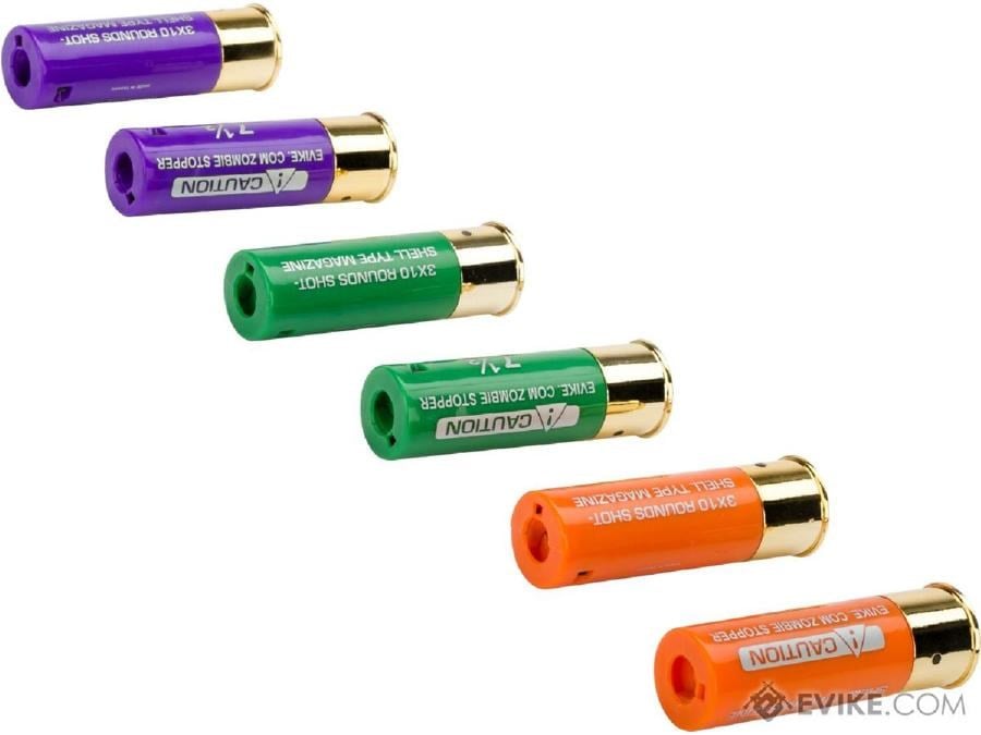 AIRSOFT SHOTGUN SHELL ZOMBIE STOPPER 6'LI SET  MG-S01x6