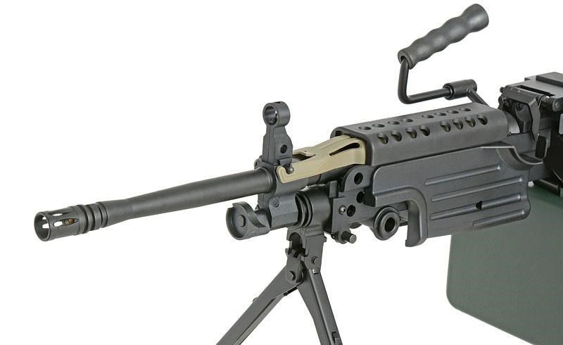A&K FN Licensed M249 MKII Siyah Full Metal LMG AEG Airsoft Tüfek