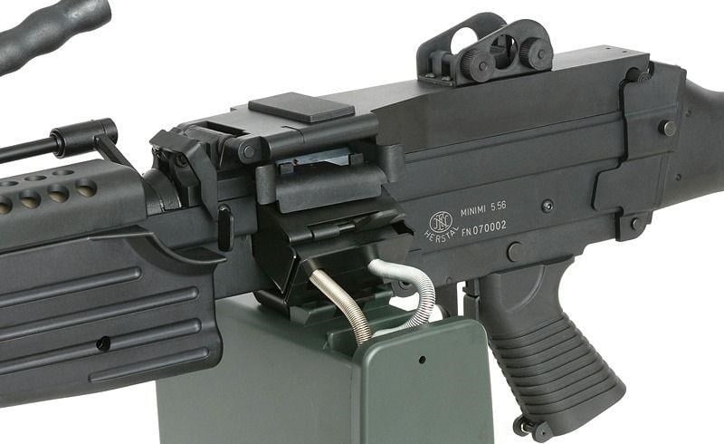 A&K FN Licensed M249 MKII Siyah Full Metal LMG AEG Airsoft Tüfek