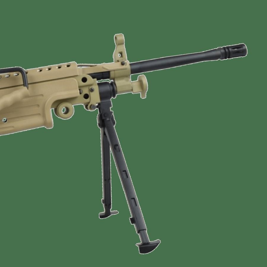 A&K M249-MK2 Full Metal AEG LMG Airsoft Tüfek - Tan (AK-M249-MK2-TAN-MTL)