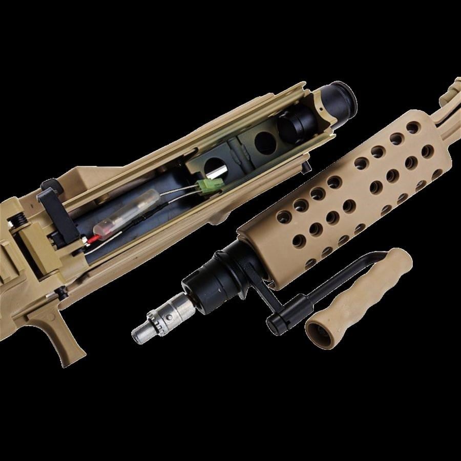 A&K M249-PARA Full Metal AEG Airsoft Tüfek - Tan (AK-M249-PARA-TAN-MTL)