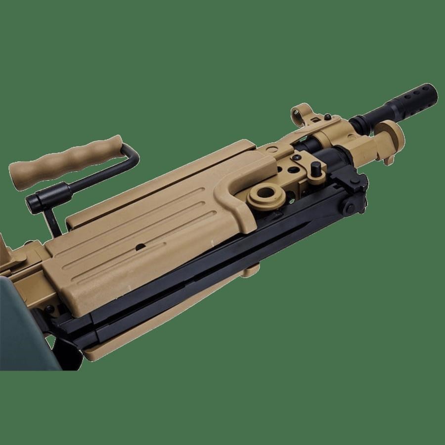 A&K M249-PARA Full Metal AEG Airsoft Tüfek - Tan (AK-M249-PARA-TAN-MTL)