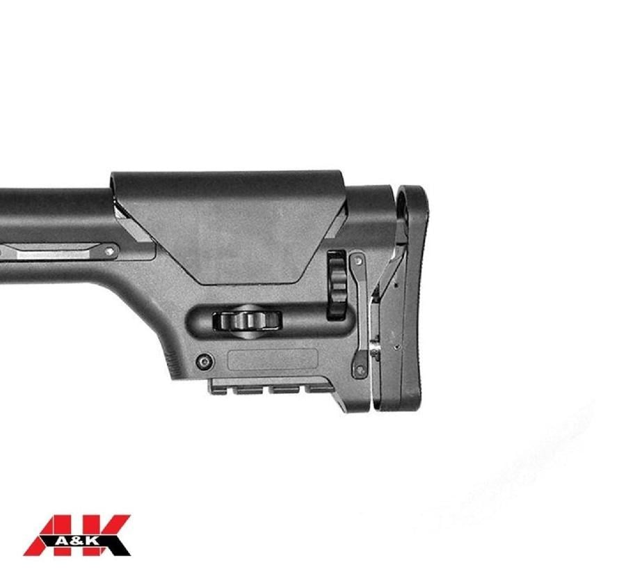 A&K M4 DMR Diamond Head Susturucu Replikalı AEG TÜFEK - Siyah