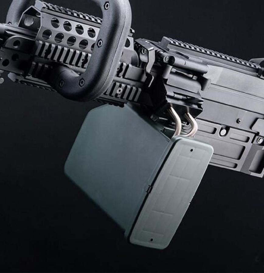 A&K Mugen M249 MK46 SAW LMG Siyah AEG Airsoft Tüfek