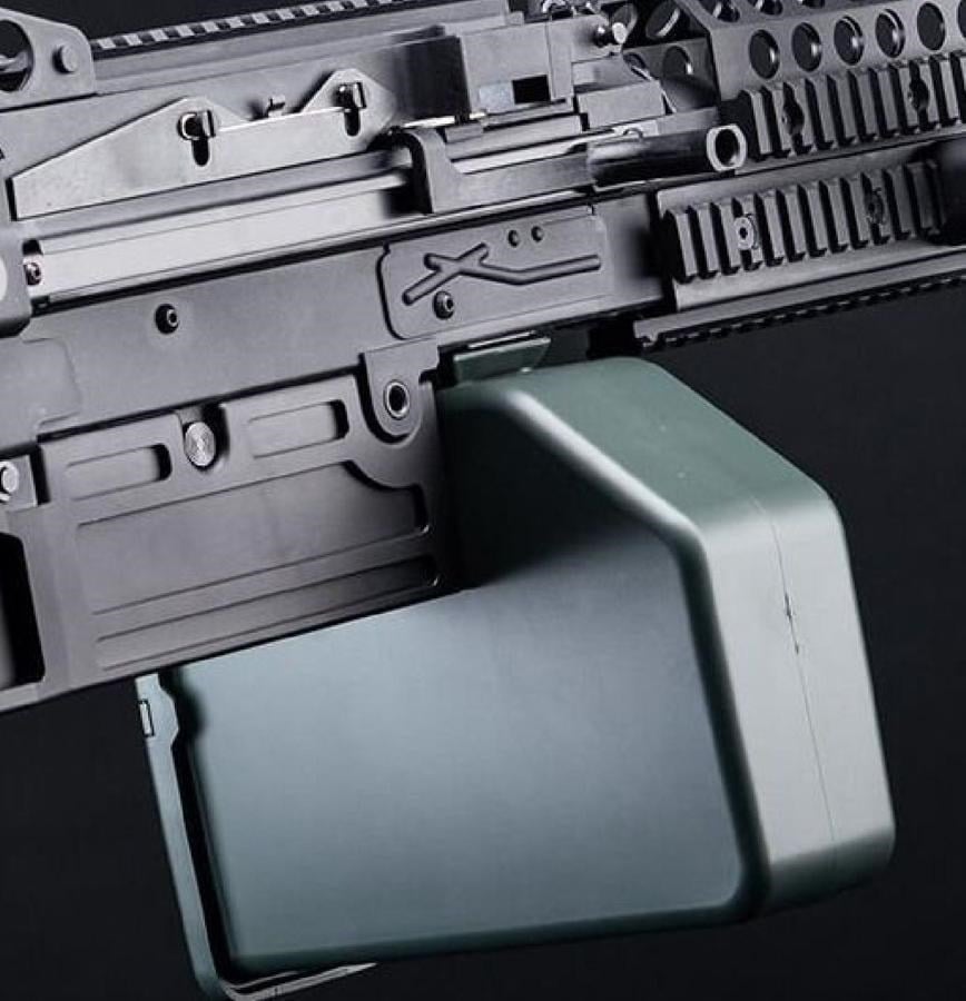 A&K Mugen M249 MK46 SAW LMG Siyah AEG Airsoft Tüfek