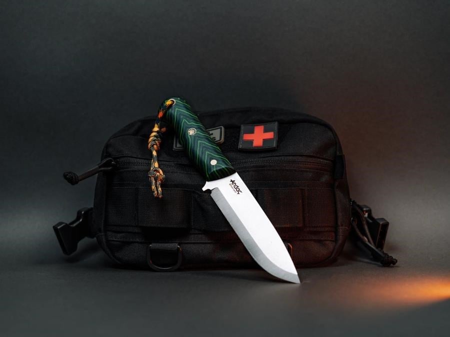 Ares Scandi - Yeşil Micarta Kabza