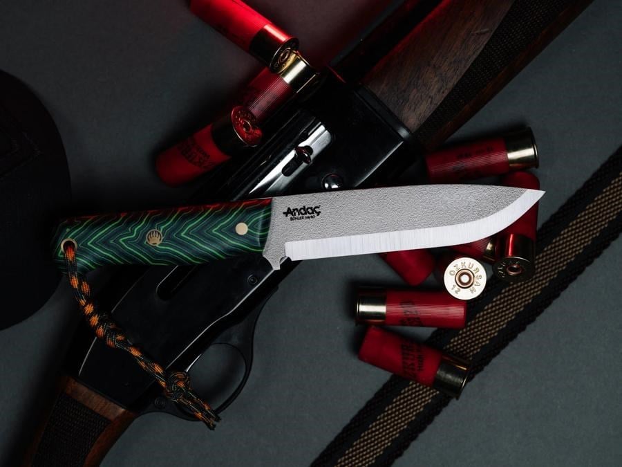 Ares Scandi - Yeşil Micarta Kabza