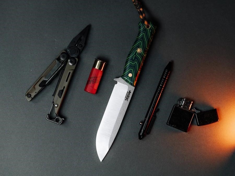 Ares - Yeşil Micarta Kabza