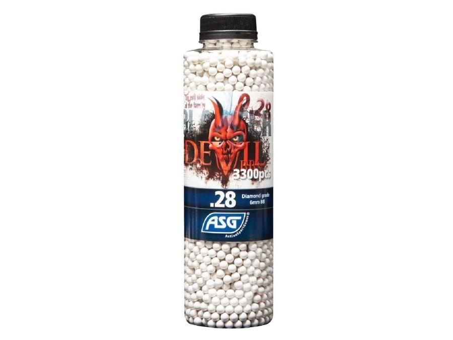 ASG 0.28g 3300'LÜK DEVIL PLASTİK AIRSOFT MERMISI