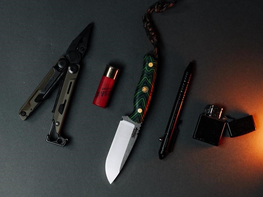 Aurora - Yeşil Micarta Kabza