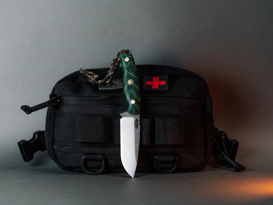 Aurora - Yeşil Micarta Kabza