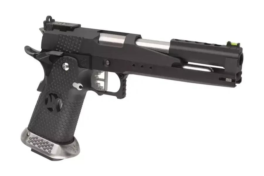 AW HX2202 Split Siyah IPSC Turnuva GBB Airsoft Tabanca