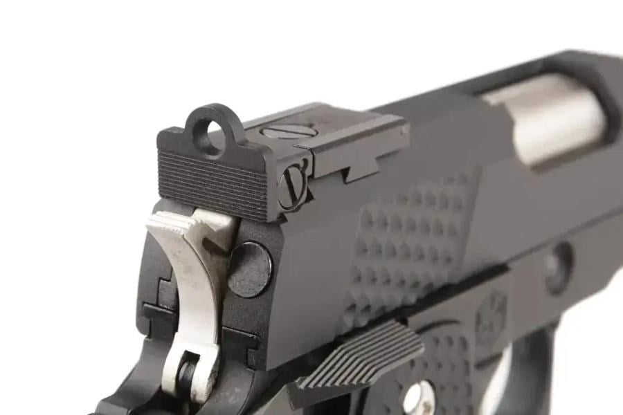 AW HX2202 Split Siyah IPSC Turnuva GBB Airsoft Tabanca