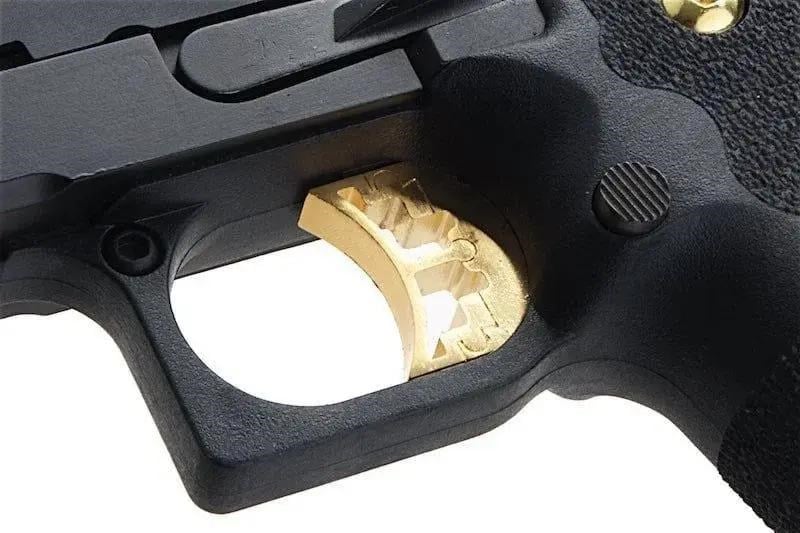AW HX2711 4.3'' Hi-Capa Slide Cut Compact Black & Gold GBB Airsoft Tabanca