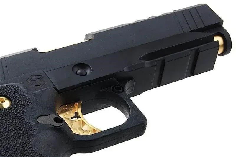AW HX2711 4.3'' Hi-Capa Slide Cut Compact Black & Gold GBB Airsoft Tabanca