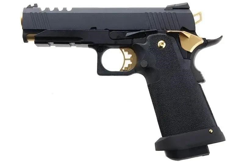 AW HX2711 4.3'' Hi-Capa Slide Cut Compact Black & Gold GBB Airsoft Tabanca