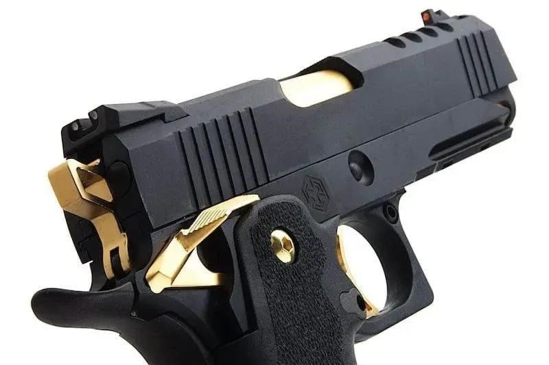 AW HX2711 4.3'' Hi-Capa Slide Cut Compact Black & Gold GBB Airsoft Tabanca