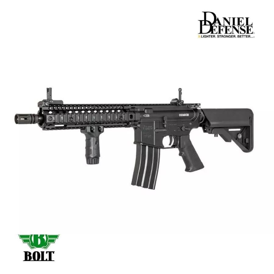 BOLT Daniel Defense Lisanslı DD MK18 MOD1 BRSS Gerçekçi Tepmeli Siyah AEG Airsoft Tüfek