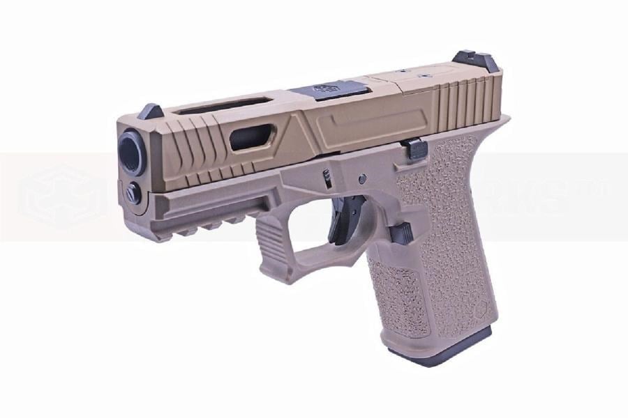 Cybergun AW Glock19 MOS TAN VX9311 Optics Ready GBB Airsoft Tabanca