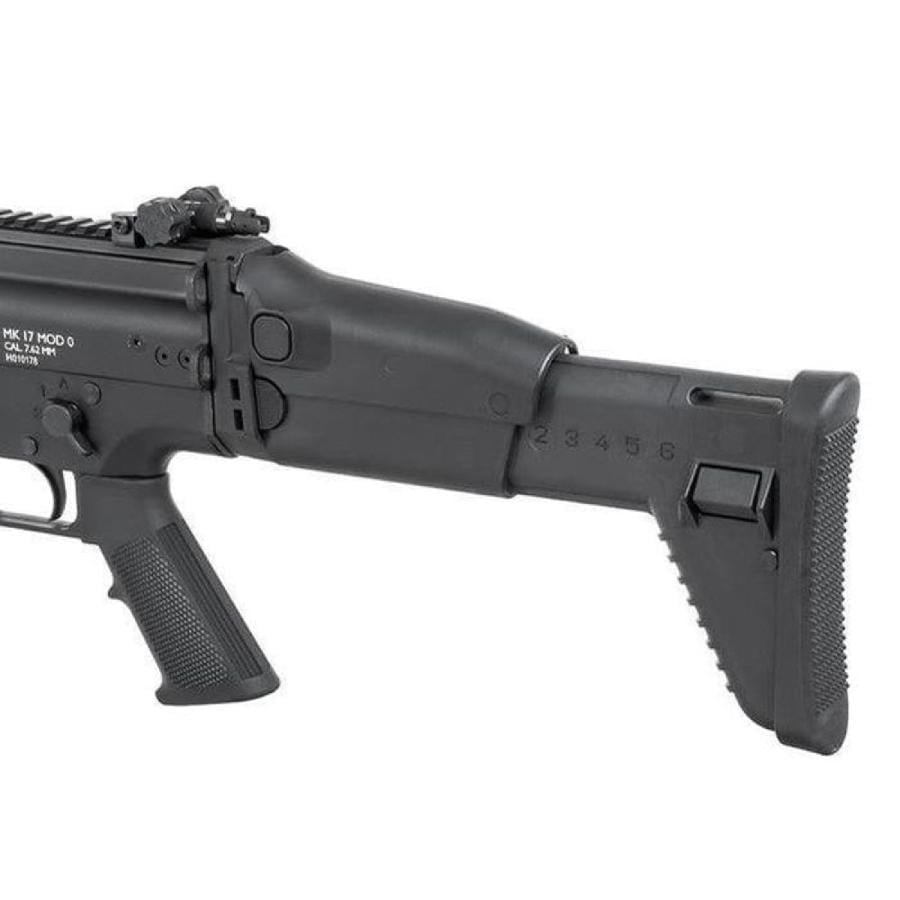 CYBERGUN F&N Lisanslı SCAR-H /MK17 BLACK GasBlowback Airsoft GBB Tüfek Siyah