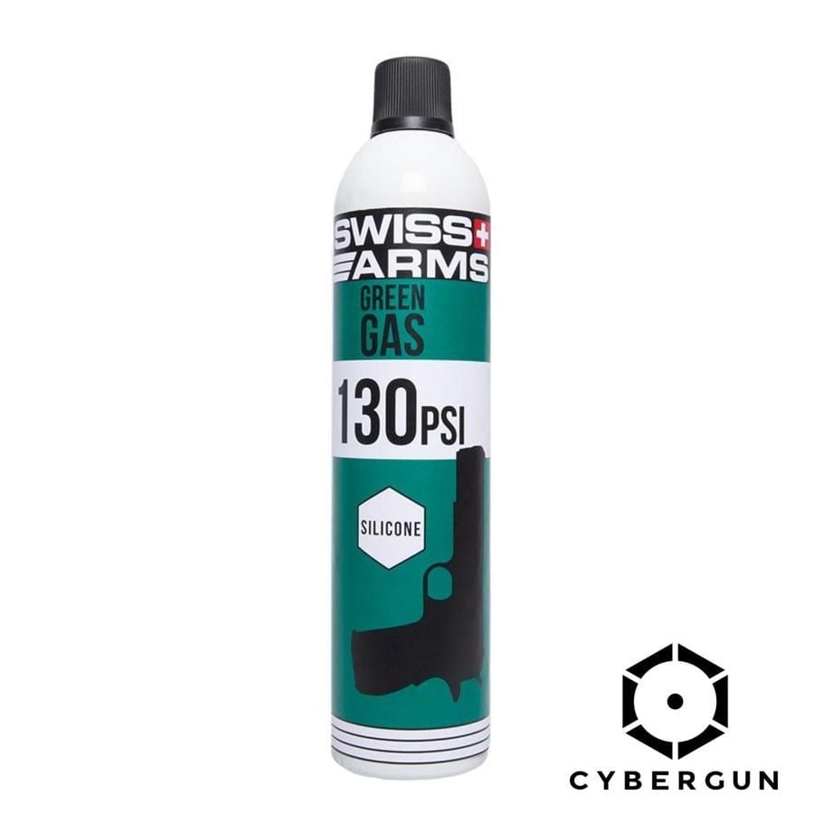 Cybergun Swiss Arms Silikonlu 130PSI / 760 ml Airsoft Green Gas - Yeşil Şişe
