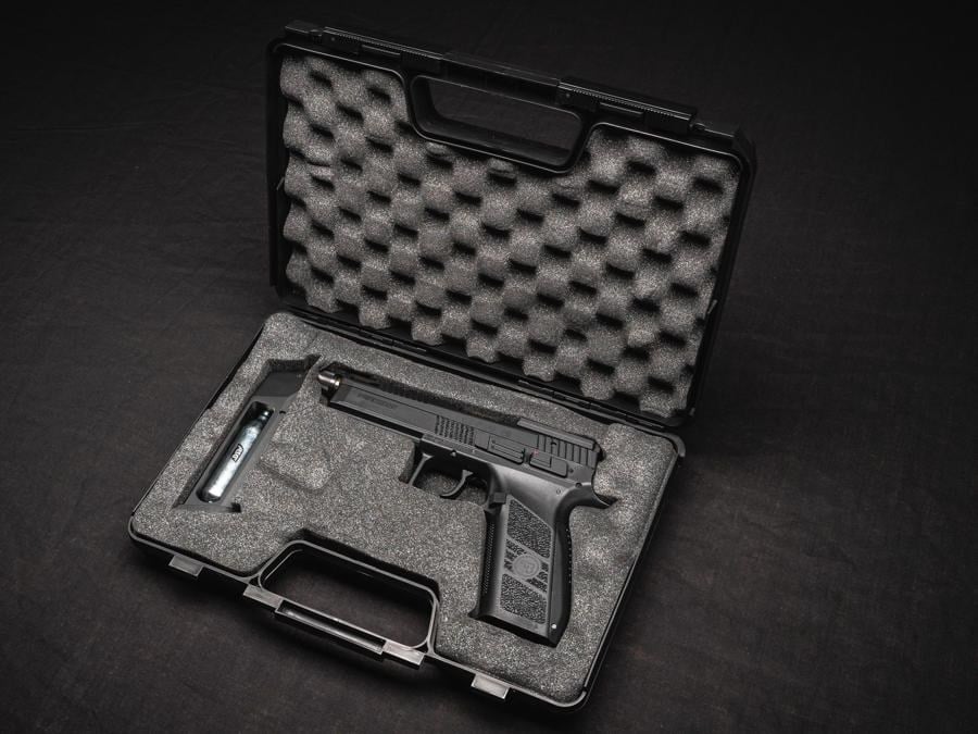 CZ P09 OPTIC AYAK VE CANTALI SİYAH BLOWBACK CO2 AIRSOFT TABANCA