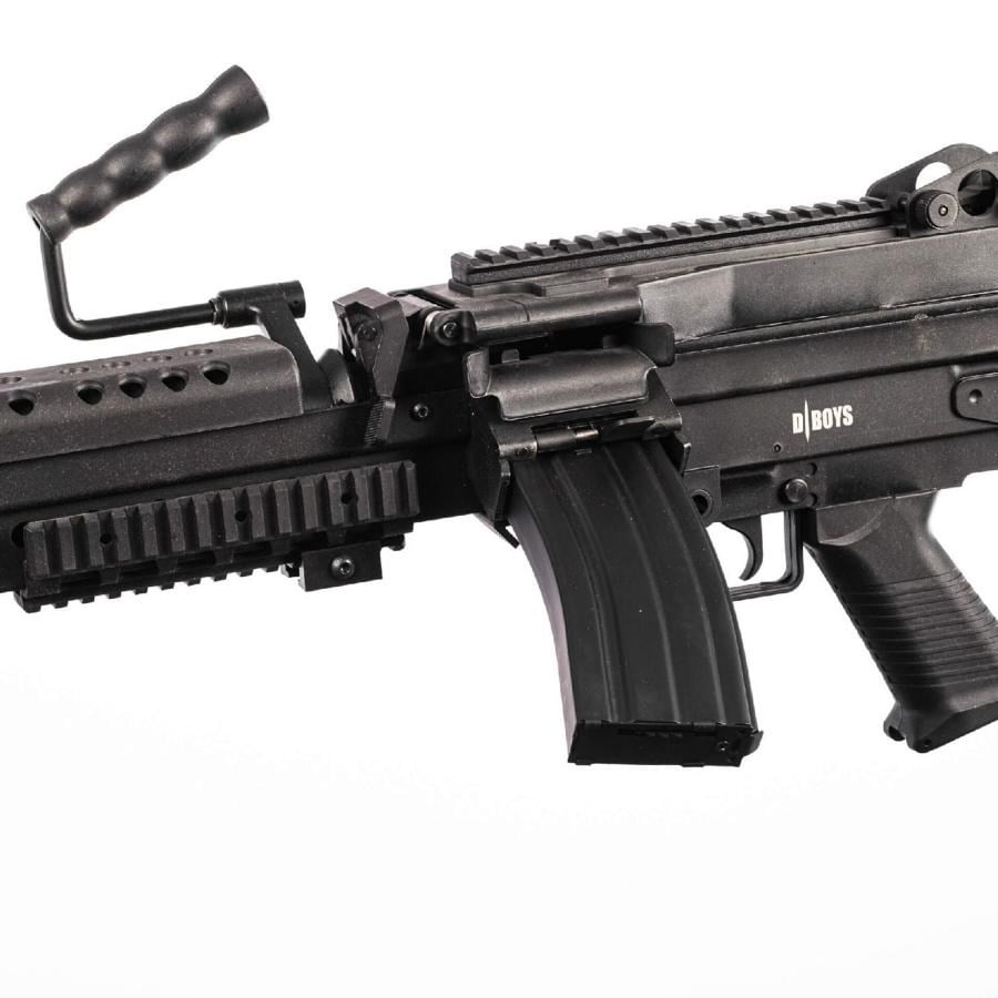 DBOYS M249 MK2 SAW LMG Siyah AEG Airsoft Tufek