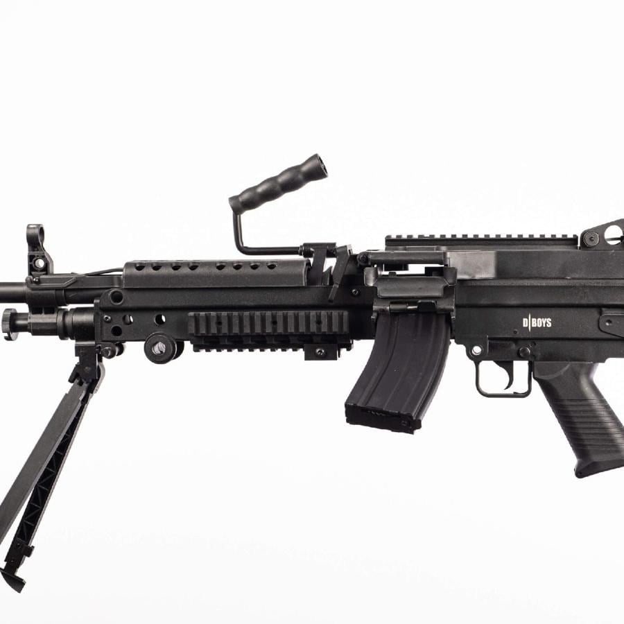 DBOYS M249 MK2 SAW LMG Siyah AEG Airsoft Tufek