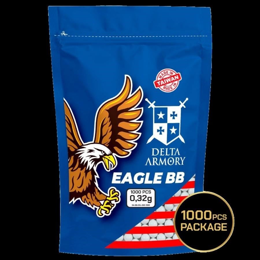 Delta Armory 0.32g AIRSOFT BB 1000Adet EAGLE Serisi (DA-BB-EGL-032-1000)