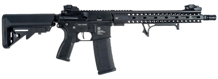 Delta Armory Grand Power AR15 13'' M-Lok ALPHA Siyah AEG Airsoft Tüfek / Pil Şarj Setli