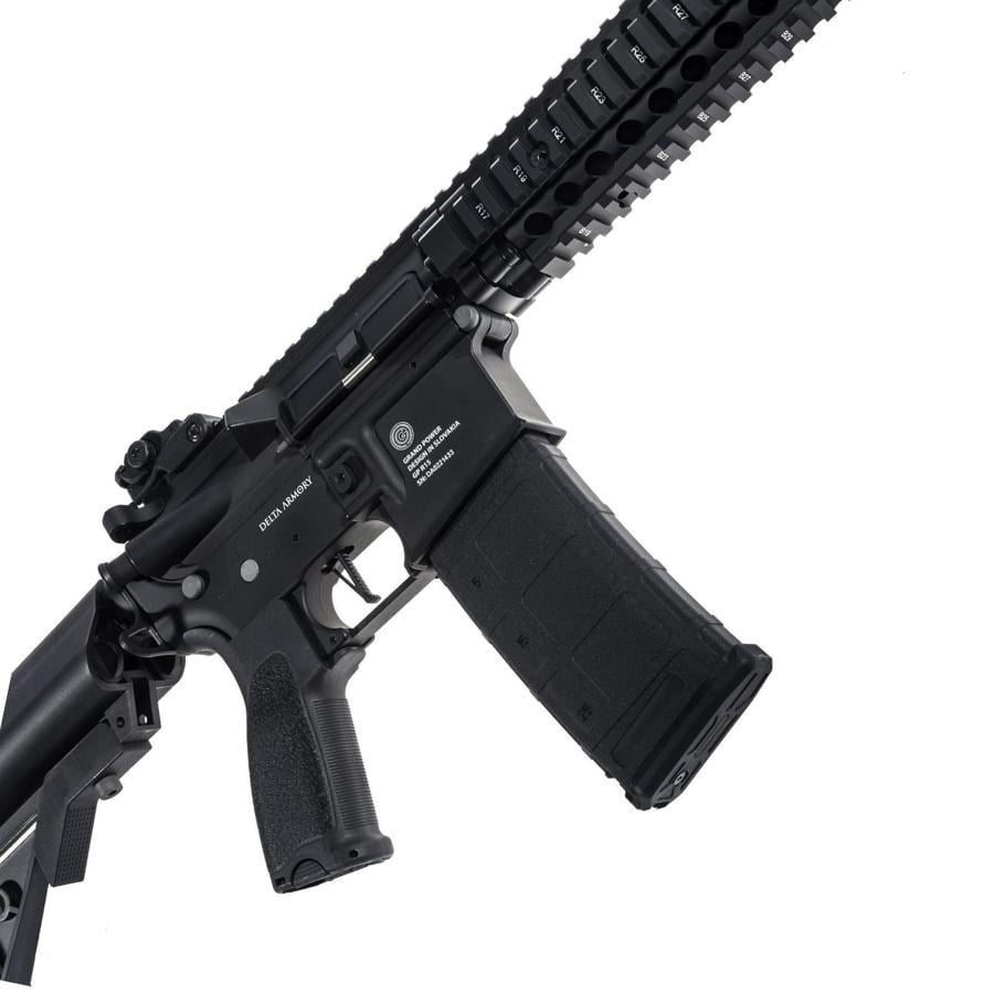Delta Armory Grand Power AR15 MK18 ALPHA Siyah AEG Airsoft Tüfek / Pil Şarj Setli