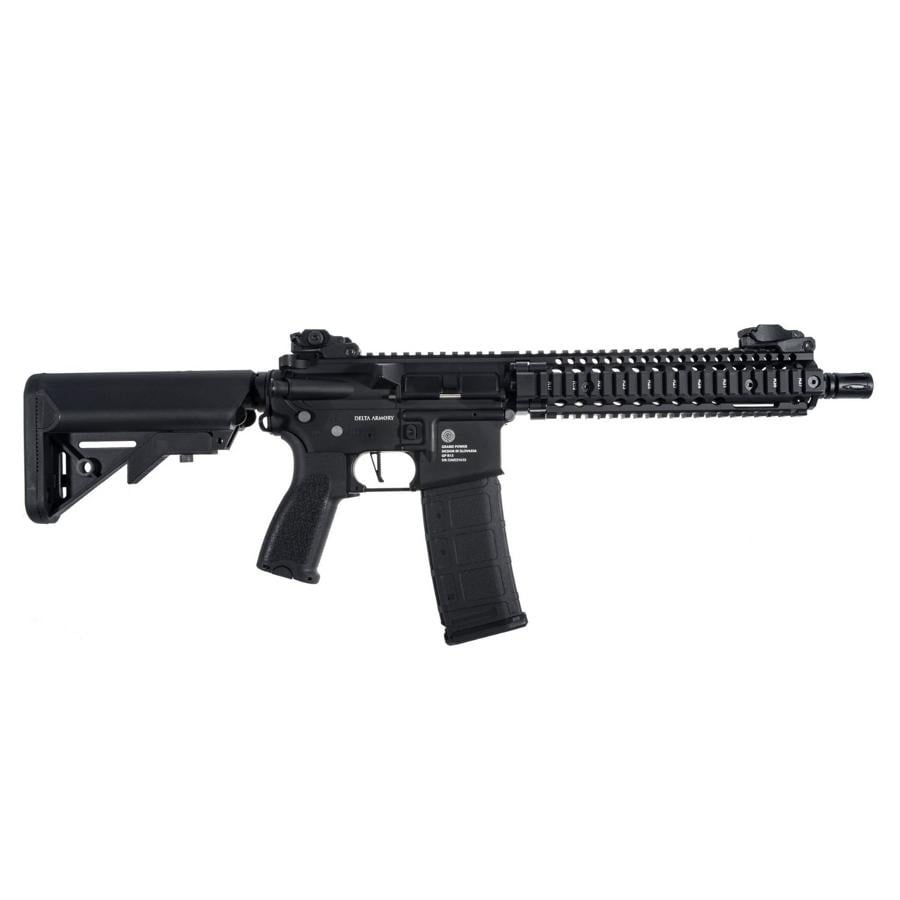 Delta Armory Grand Power AR15 MK18 ALPHA Siyah AEG Airsoft Tüfek / Pil Şarj Setli
