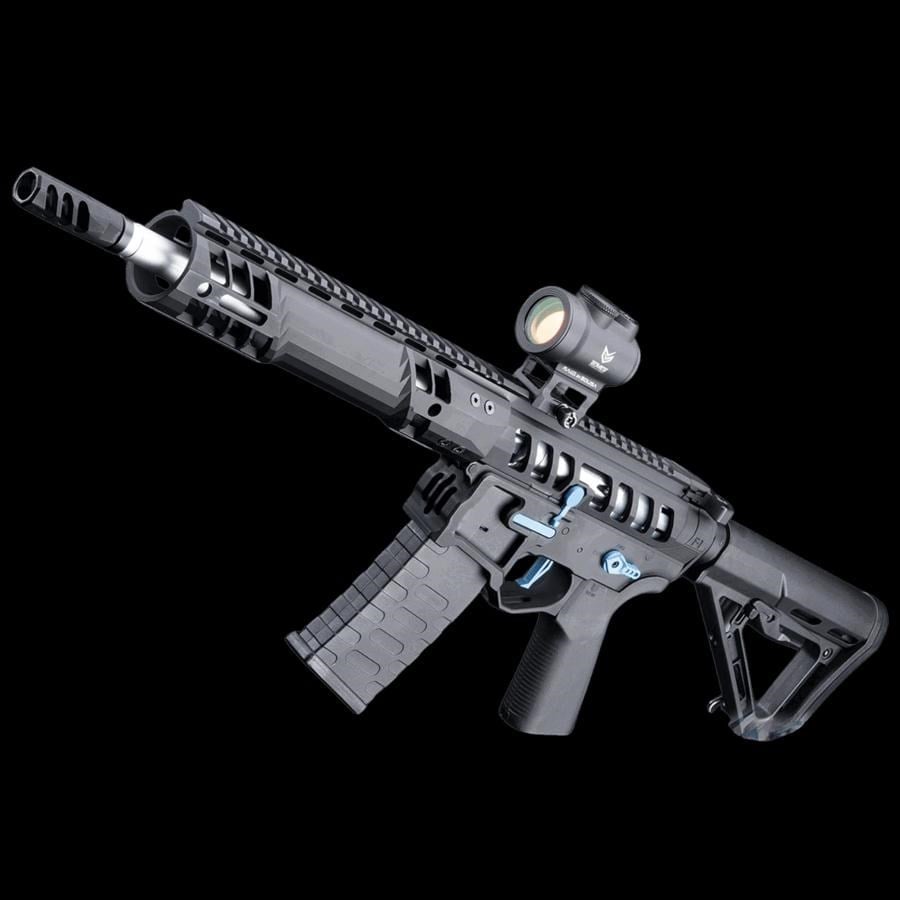 EMG F1 UDR-15 SIYAH/MAVI Skeletonized AR-15 eSilverEdge C7M M-LOK Handguard Airsoft AEG Tüfek (EMG-SC-BBL-3)