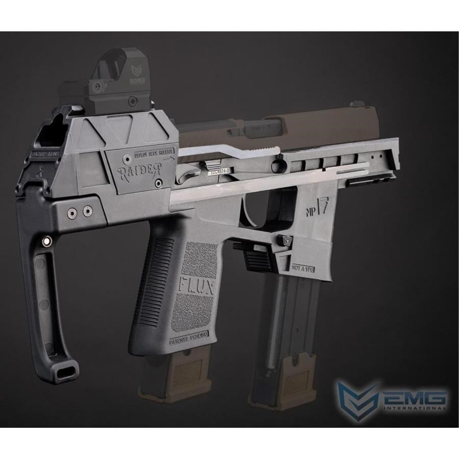 EMG Flux Defense Licensed Raider PDW Kit for SIG Sauer ProForce P320 M17 Gas Blowback Airsoft Pistols