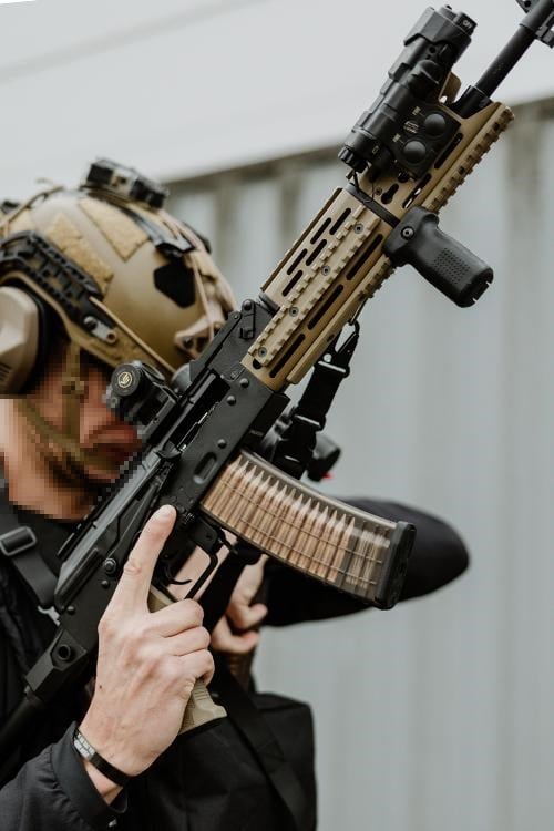 EMG Strike Industries AK-TRAX BLACK Airsoft Modern AK74 Eshooter ETU sistem